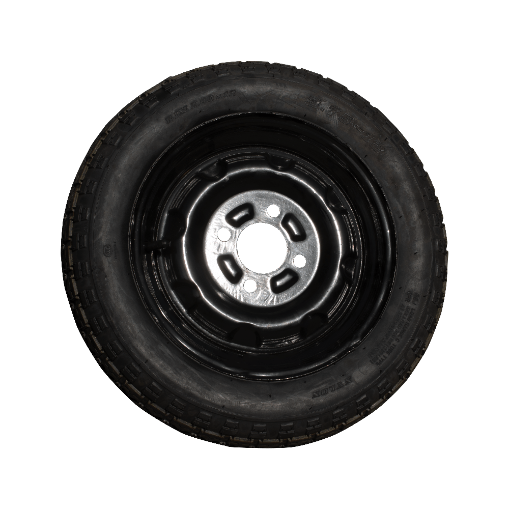 Komplette Hinterrad EEC 3.75-12 (Ersatzteile) (Cargo 500 EEC)