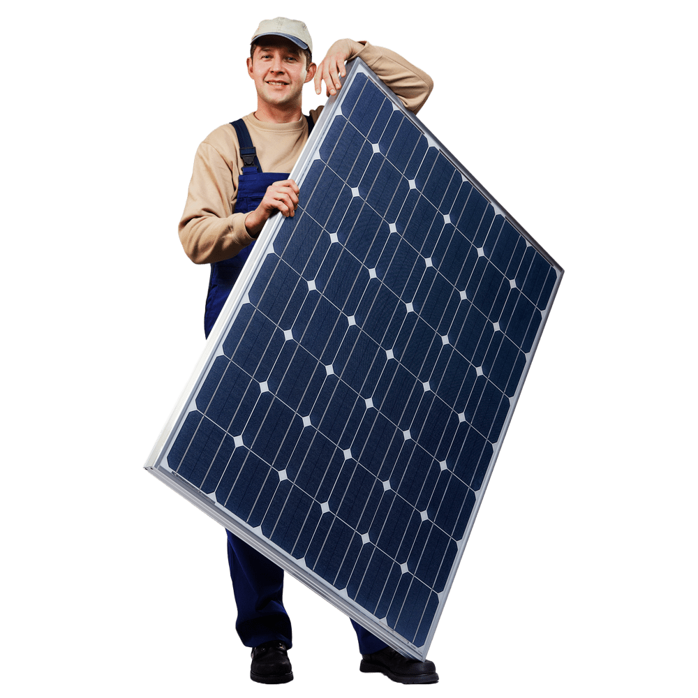 Montage von Photovoltaik-Paneelen