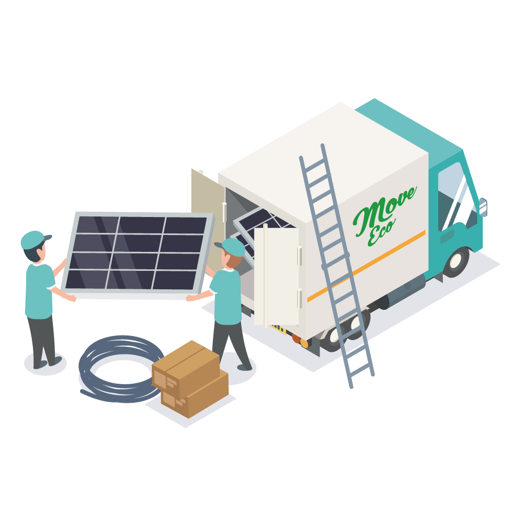 Photovoltaik-Paneelen Lieferung